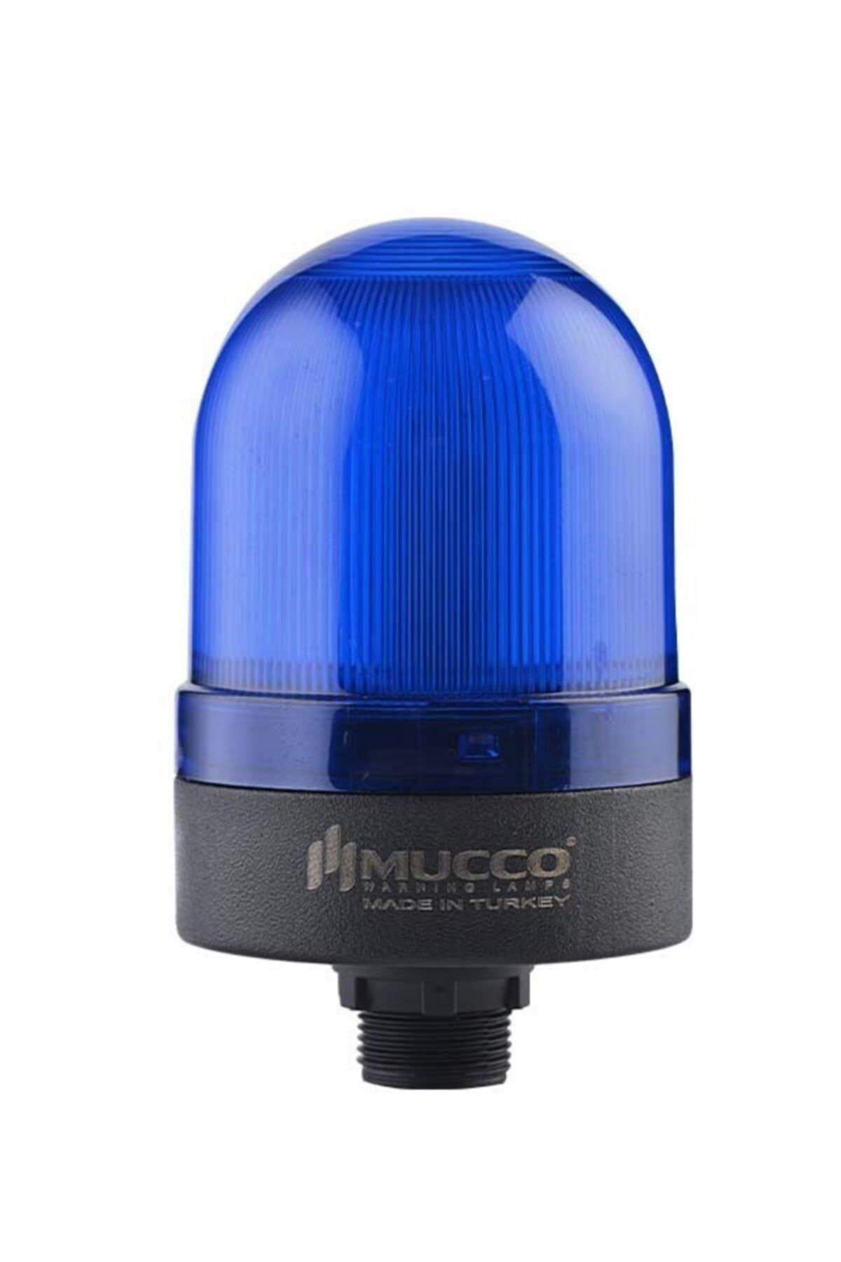 MUCCO SNT-S725-S-4 70 Çap Flaşör 40-250v Ac/dc Somun Bağlantılı Mavi Tepe Lambası