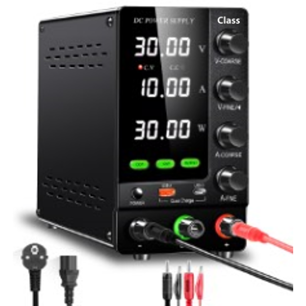 Class SPS-C1203S 120V 3A Yan Ekranlı DC Güç Kaynağı (USB Hızlı Şarj, OCP/OVP)