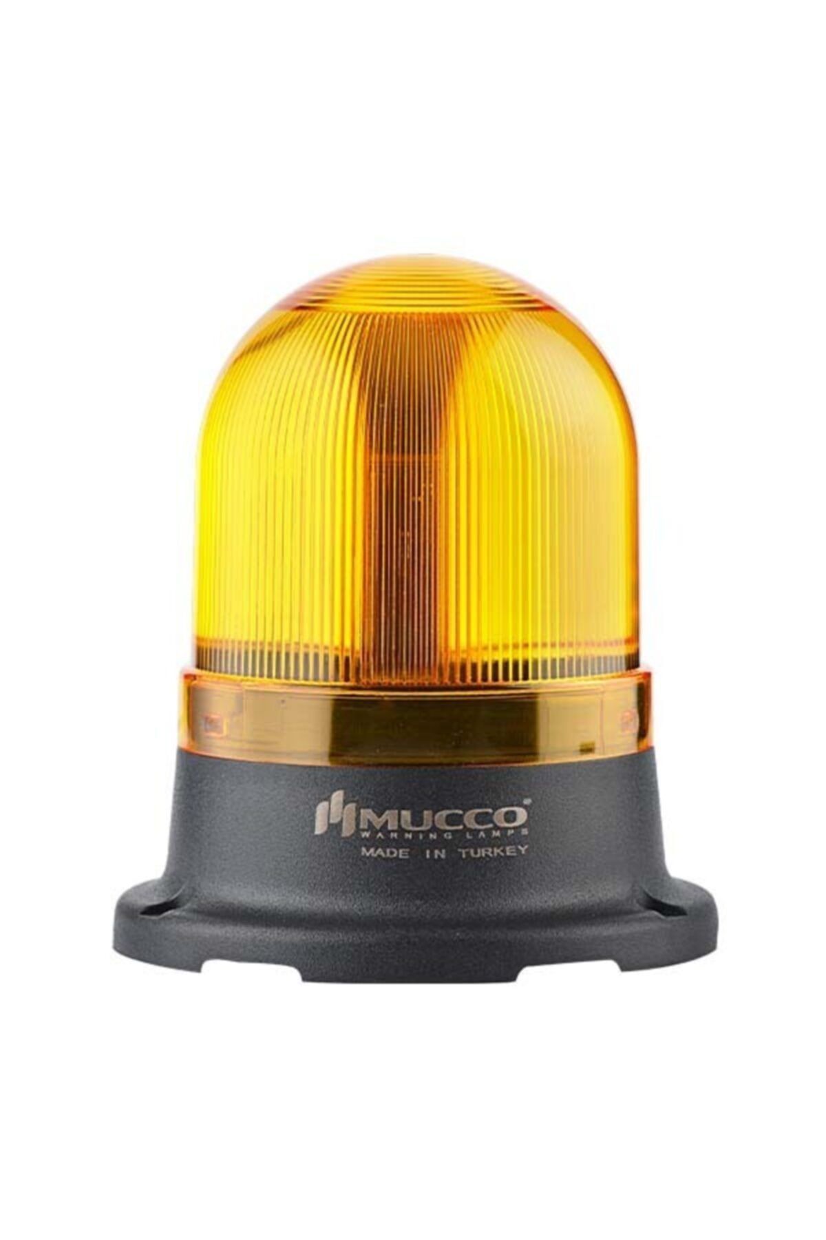 MUCCO SNT-715-F-3 70 Çap Flaşör 24v Dc Sarı Tepe Lambası