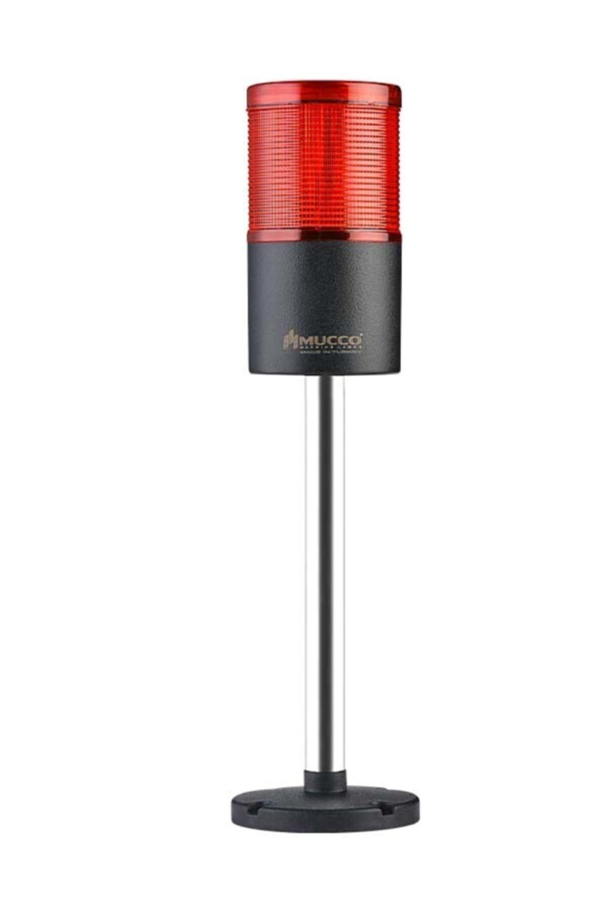 MUCCO SNT-7013-S1-1-20U Sabit-kırmızı 12-24v Ac/dc, 1 Katlı Işıklı Kolon 20cm Uzatma Ayaklı