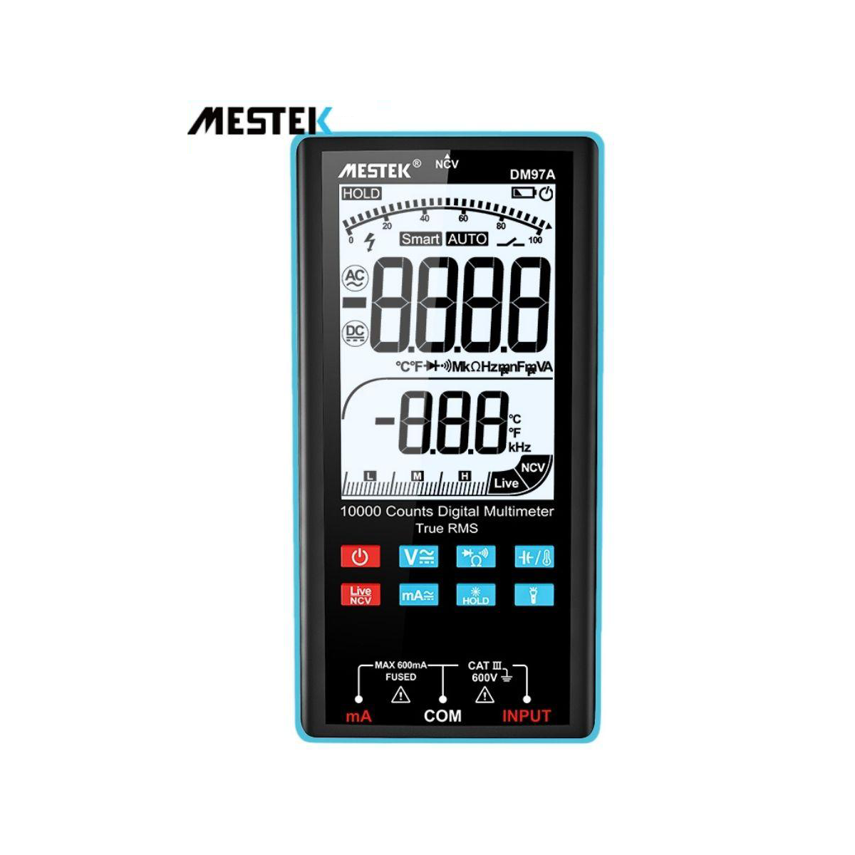MESTEK DM97A Büyük Ekran Otomatik Aralık Taşınabilir Multimetre
