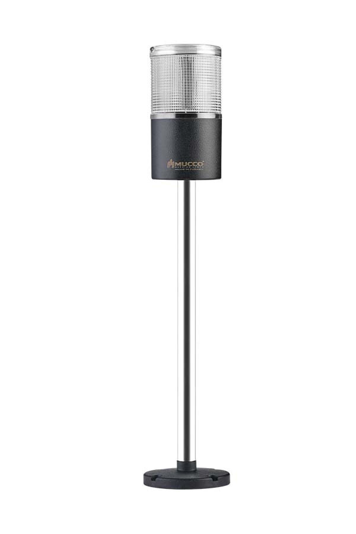 MUCCO SNT-7013-S1-5-30U Sabit-beyaz 12-24v Ac/dc, 1 Katlı Işıklı Kolon 30cm Uzatma Ayaklı
