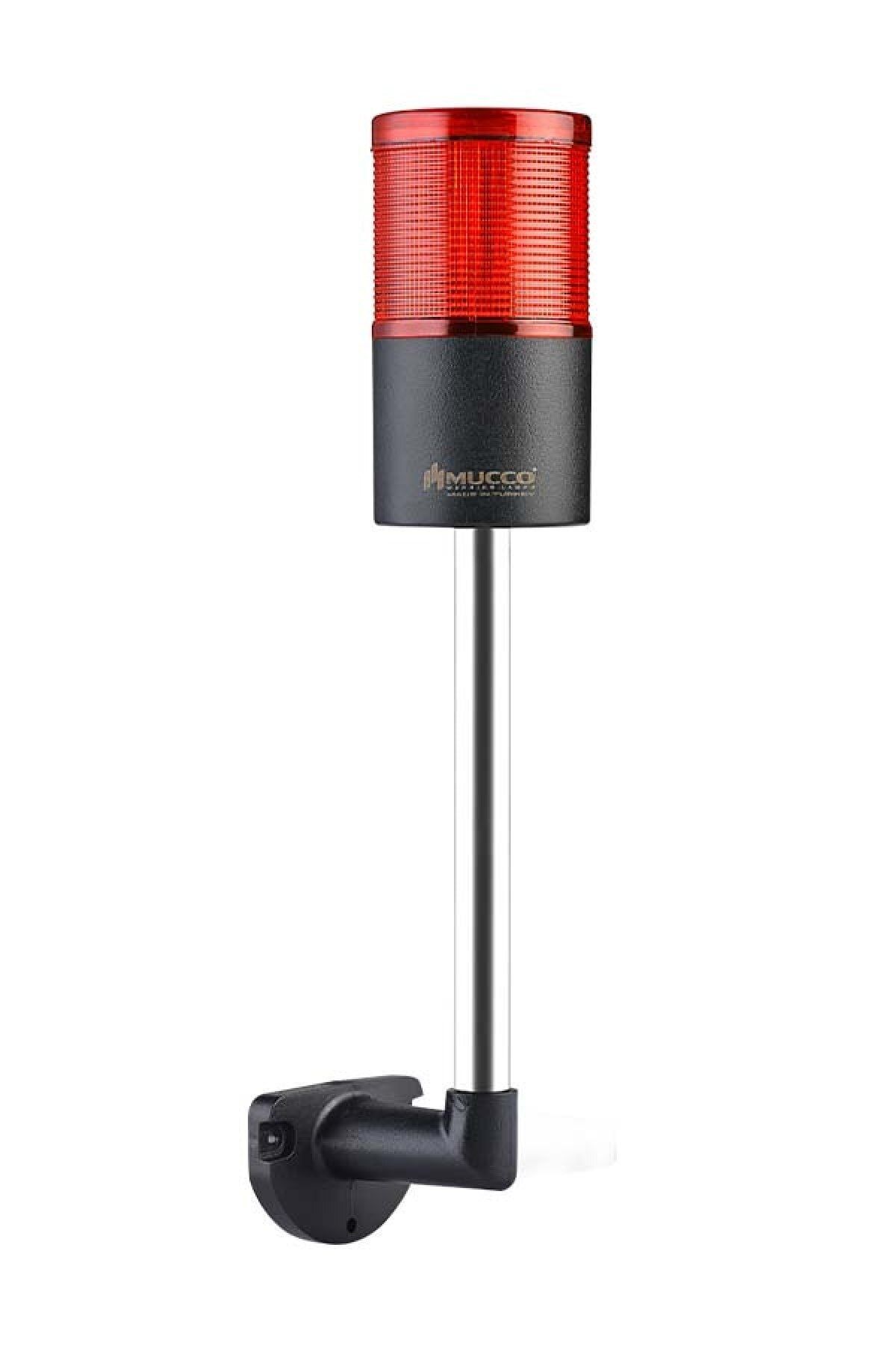MUCCO SNT-7013-S1-1-L-20U Sabit-kırmızı 12-24v Ac/dc, 1 Katlı Işıklı Kolon Duvara Montaj 20cm Ayaklı