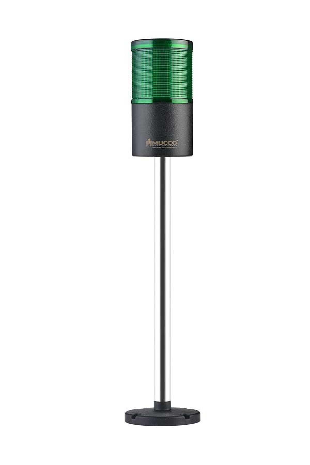 MUCCO SNT-7013-S1-2-30U Sabit-yeşil 12-24v Ac/dc, 1 Katlı Işıklı Kolon 30cm Uzatma Ayaklı