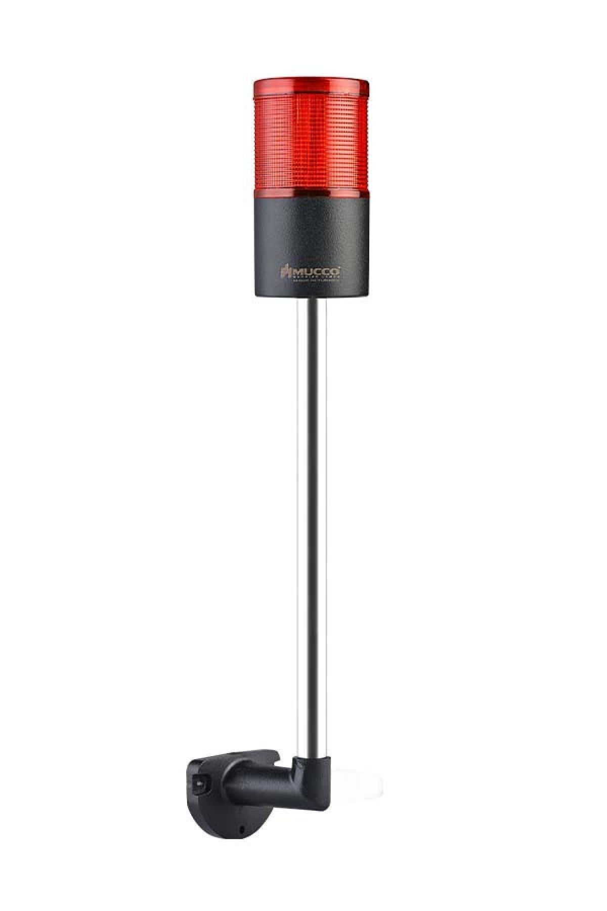 MUCCO SNT-7013-S1-1-L-30U Sabit-kırmızı 12-24v Ac/dc, 1 Katlı Işıklı Kolon Duvara Montaj 30cm Ayaklı