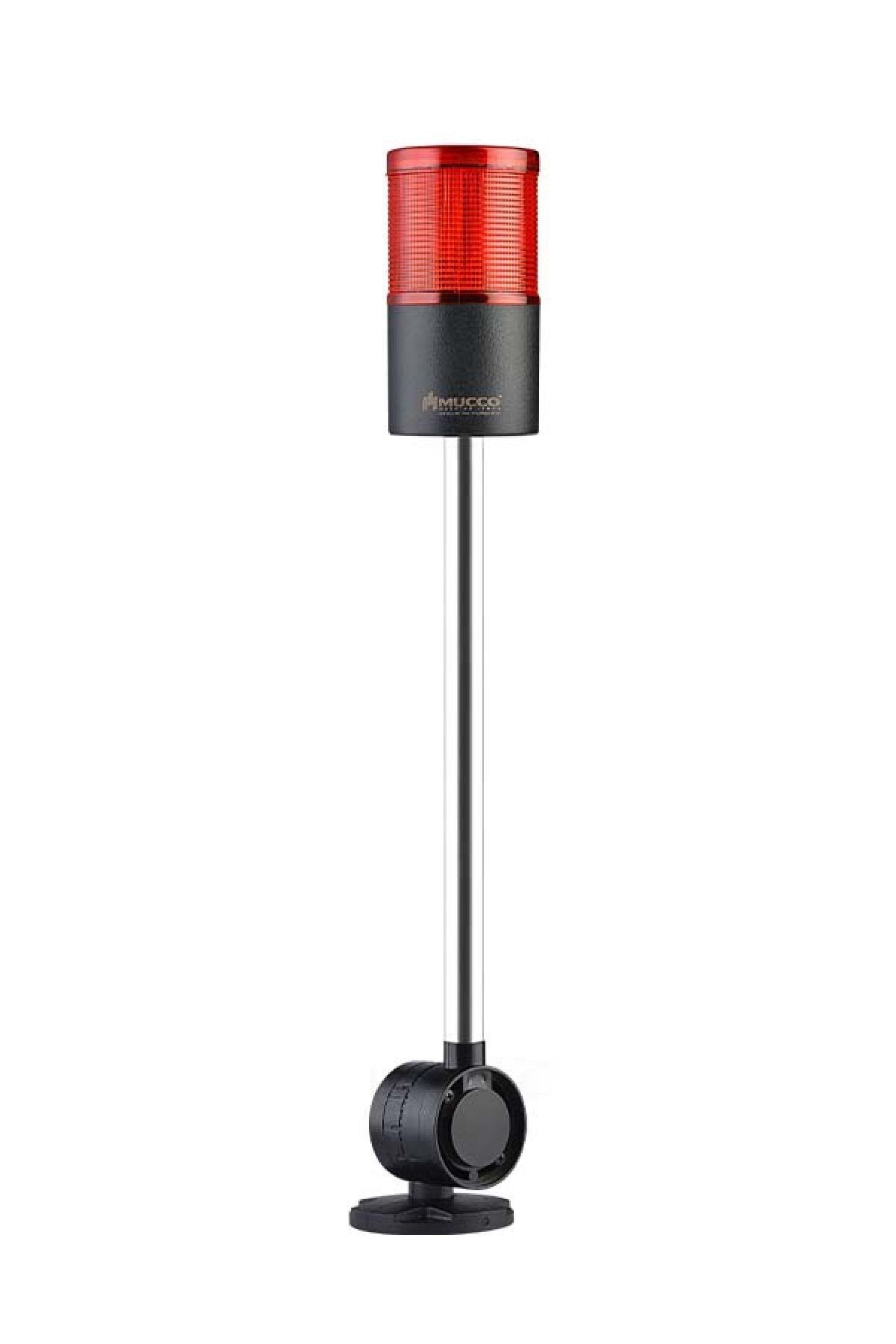 MUCCO SNT-7013-S1-1-D-30U Sabit-kırmızı 12-24v Ac/dc, 1 Katlı Işıklı Kolon Devrilme Aparatlı 30cm Ayaklı