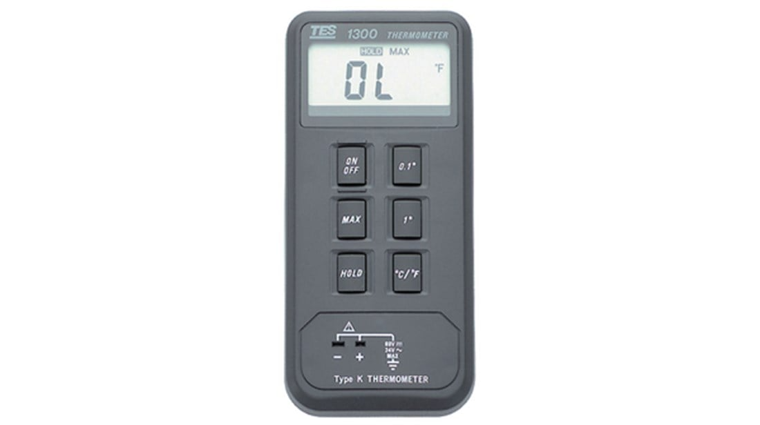 TES-1300 Tip‑K Dijital Termometre