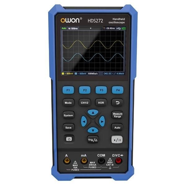 OWON HDS 272S Cep Tipi Osiloskop + Multimetre + Siyal Jenaratörü