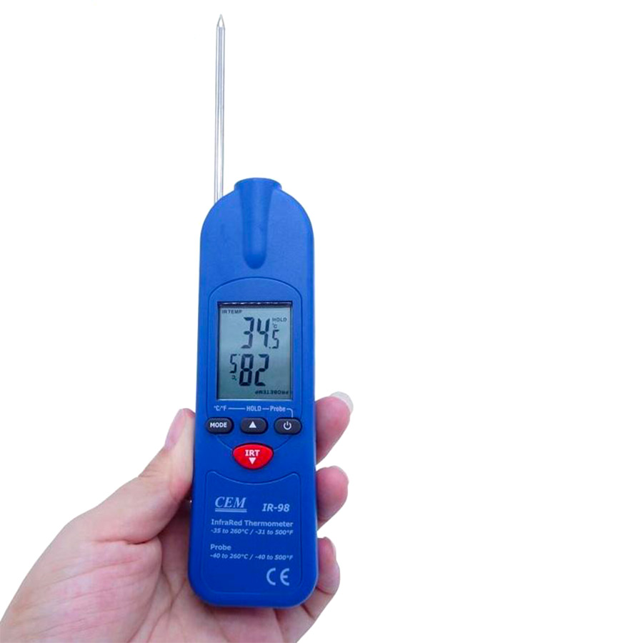 CEM IR-98 Kızılötesi ve Saplamalı Gıda Termometresi