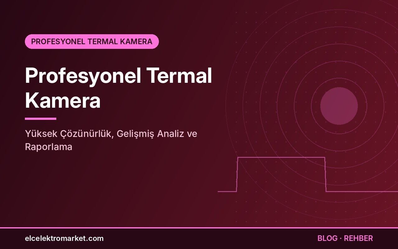 Profesyonel Termal Kamera: Yüksek Çözünürlük, Gelişmiş Analiz ve Raporlama