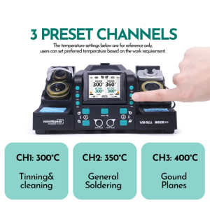 Yihua 982D-III 2'si 1 Arada Hassas Lehimleme İstasyonu