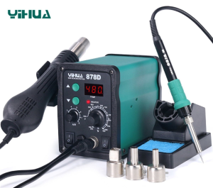 Yihua 878D 740W Sıcak Hava Üflemeli Dijital Havya İstasyonu