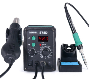 Yihua 878D 740W Sıcak Hava Üflemeli Dijital Havya İstasyonu