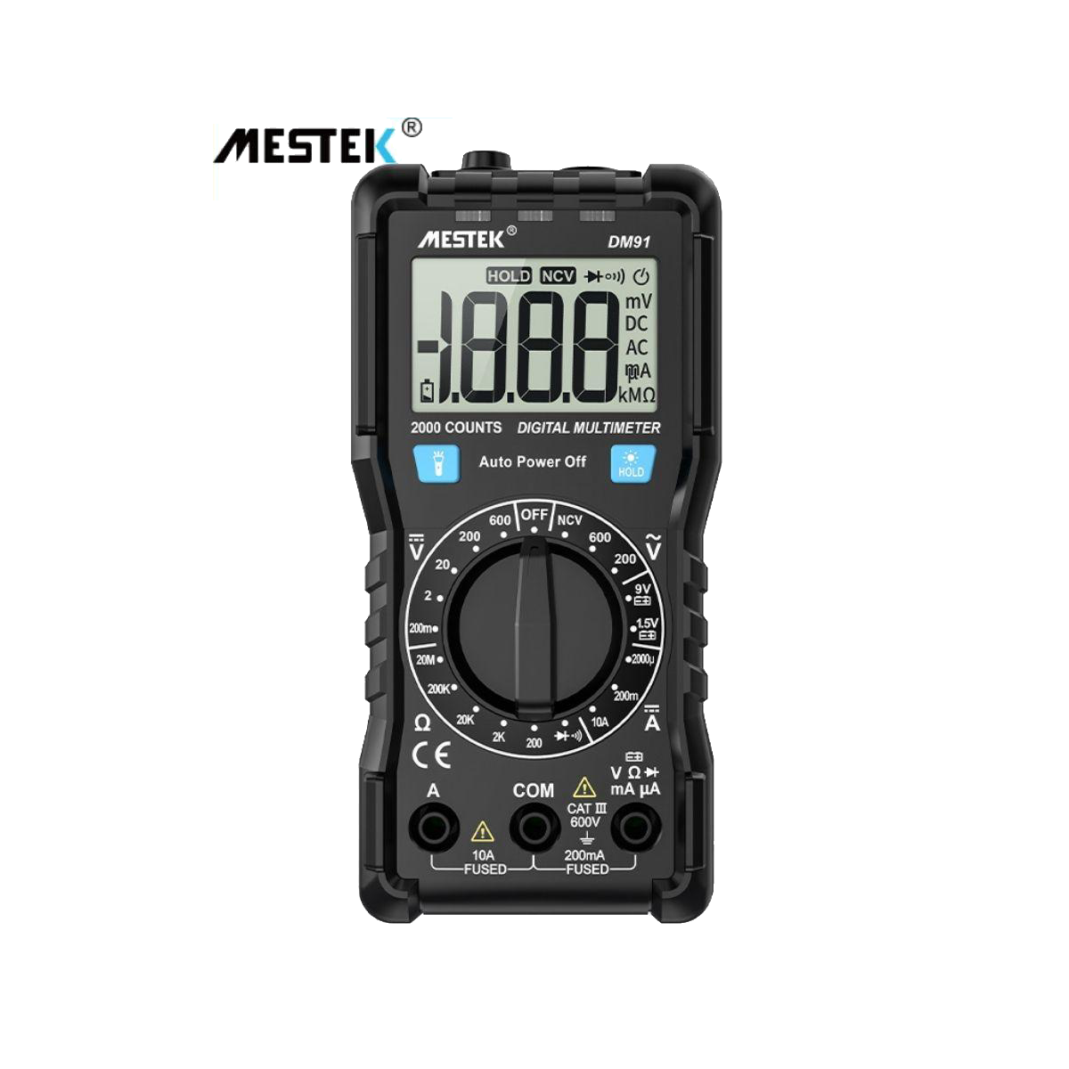 MESTEK DM91 Manuel Menzil Taşınabilir Multimetre
