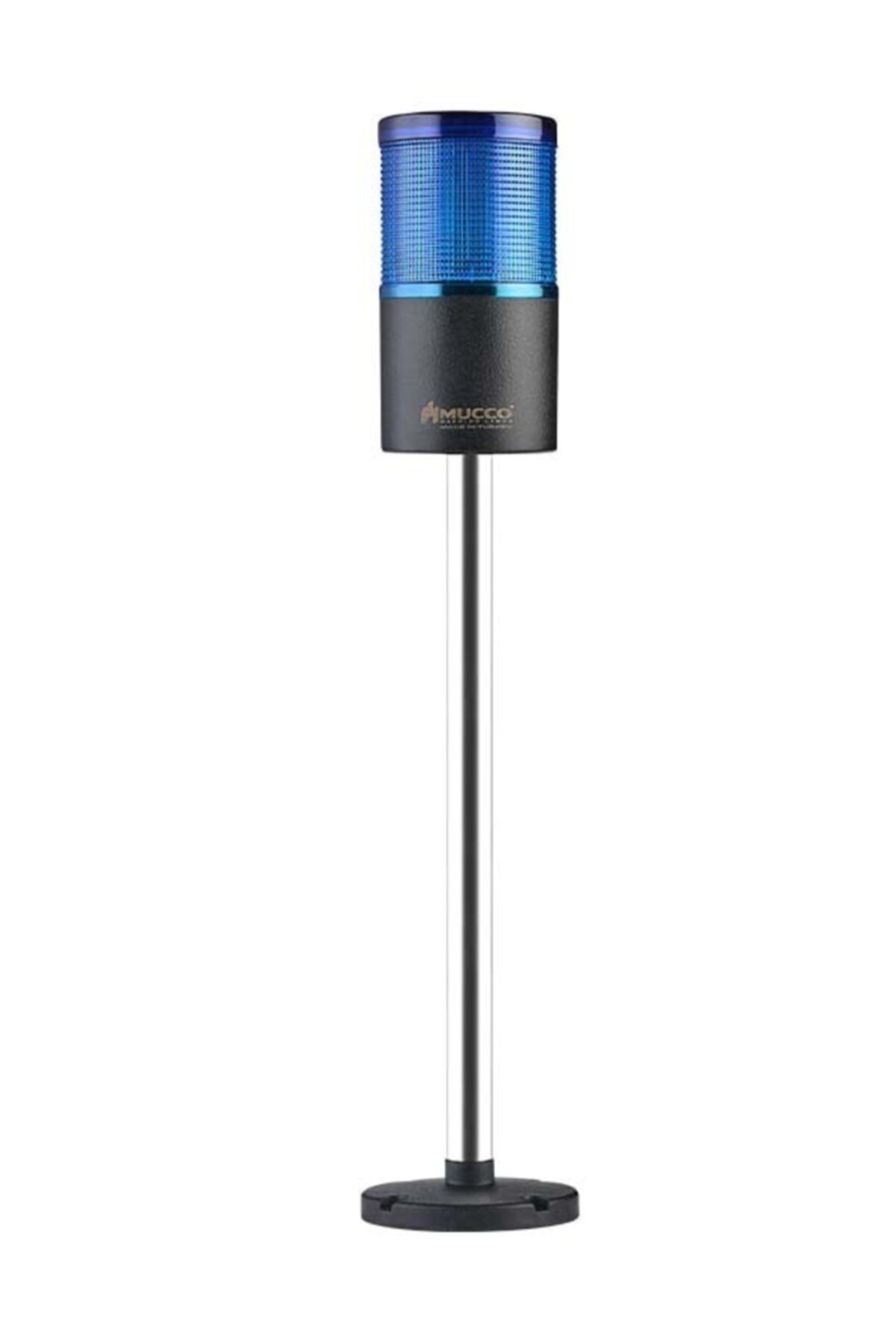 MUCCO SNT-7013-S1-4-D-30U Sabit-Mavi 12-24v Ac/dc, 1 Katlı Işıklı Kolon Devrilme Aparatlı 30cm Ayaklı