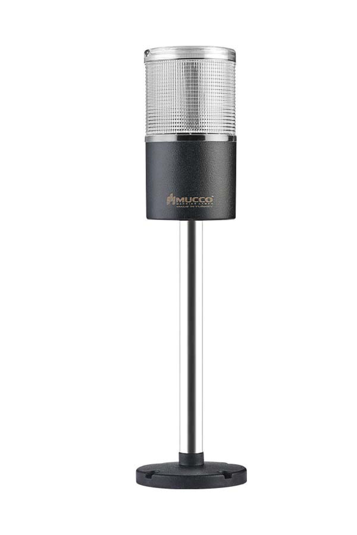 MUCCO SNT-7013-S1-5-D-20U Sabit-beyaz 12-24v Ac/dc, 1 Katlı Işıklı Kolon Devrilme Aparatlı 20cm Ayaklı
