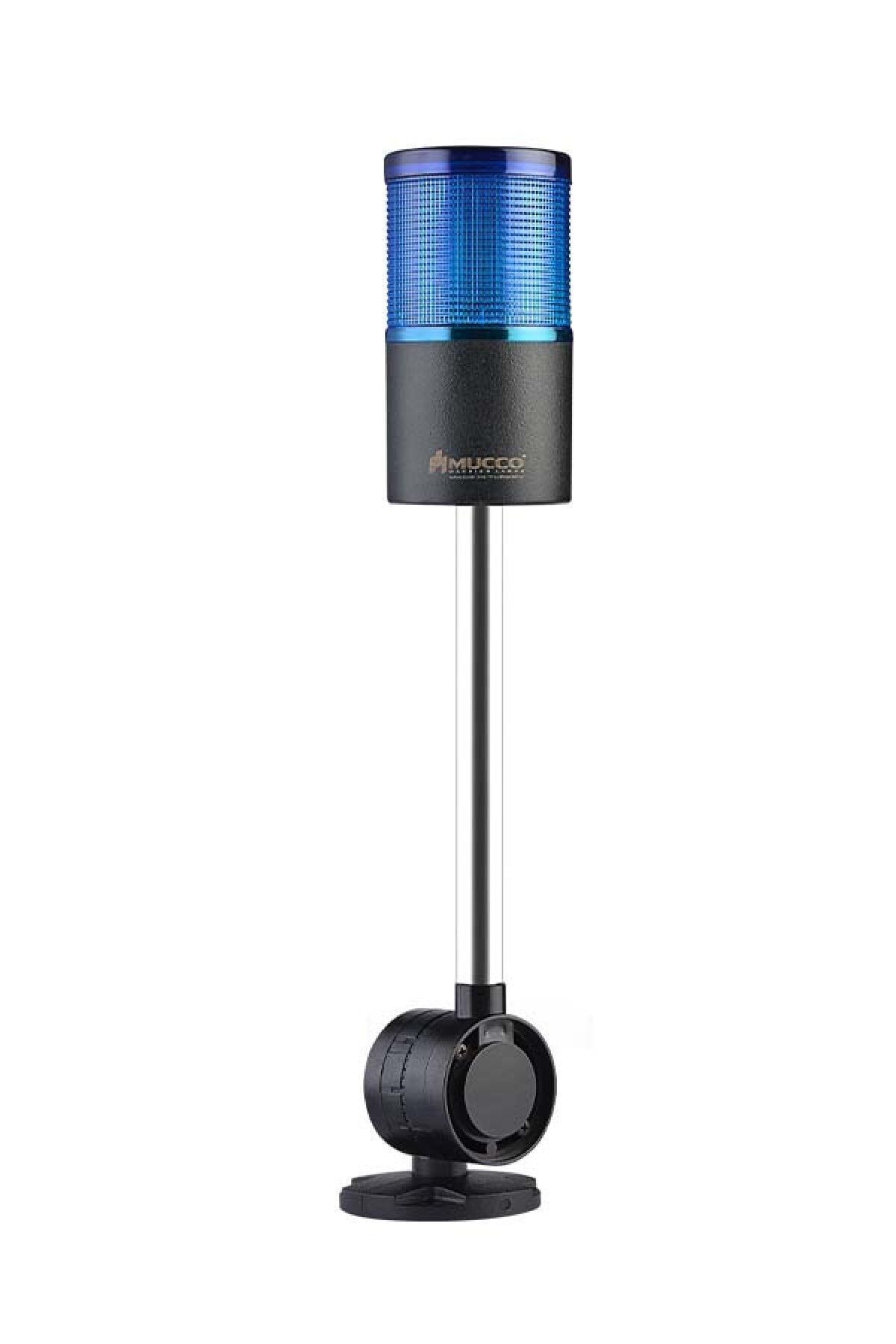 MUCCO SNT-7013-S1-4-D-20U Sabit-mavi 12-24v Ac/dc, 1 Katlı Işıklı Kolon Devrilme Aparatlı 20cm Ayaklı