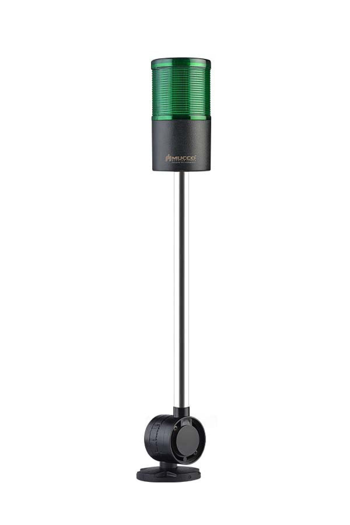 MUCCO SNT-7013-S1-2-D-30U Sabit-yeşil 12-24v Ac/dc, 1 Katlı Işıklı Kolon Devrilme Aparatlı 30cm Ayaklı