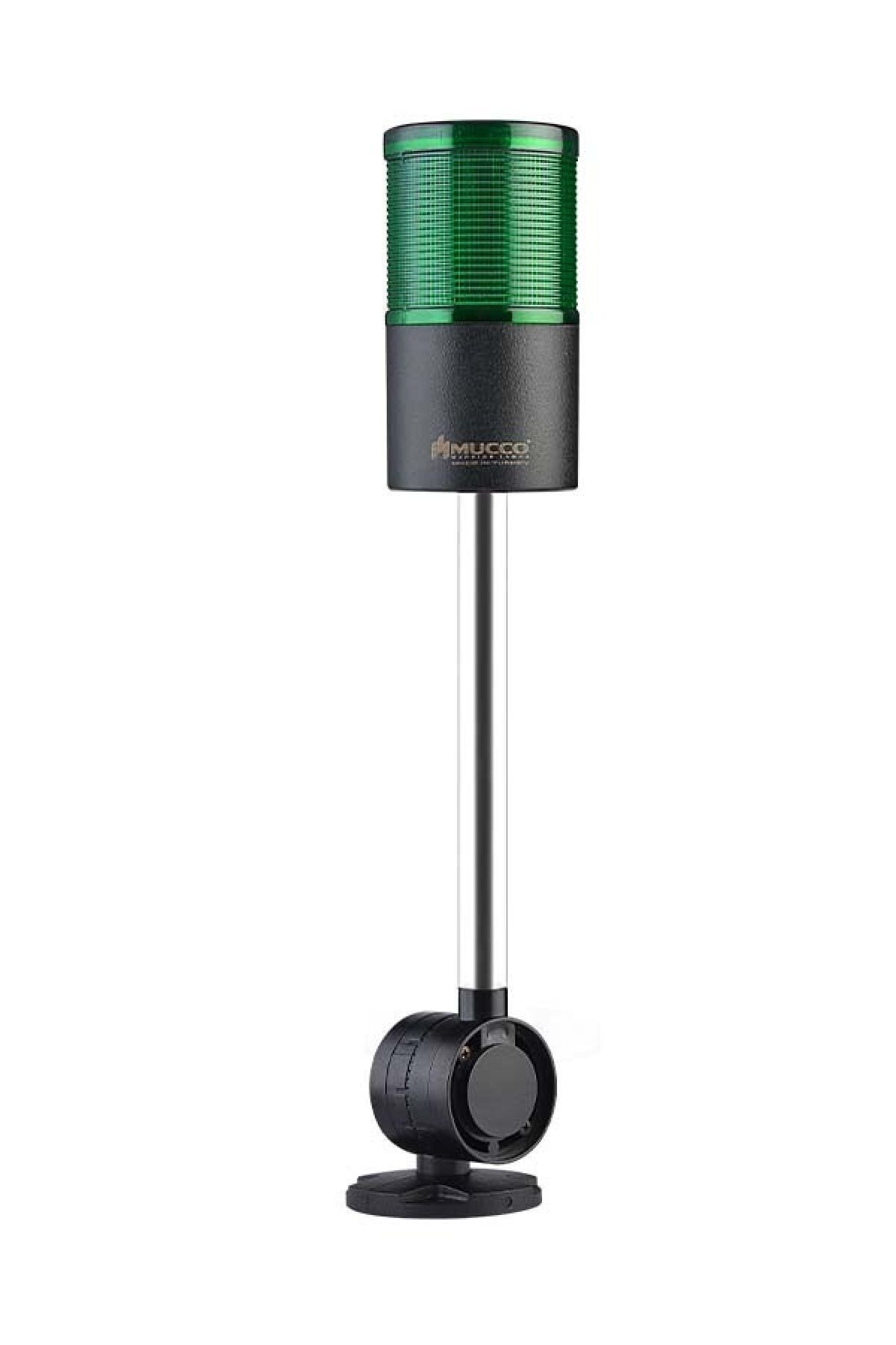 MUCCO SNT-7013-S1-2-D-20U Sabit-yeşil 12-24v Ac/dc, 1 Katlı Işıklı Kolon Devrilme Aparatlı 20cm Ayaklı