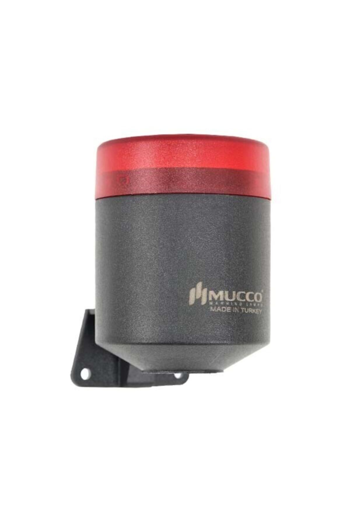 MUCCO SNT-MK712-1 Kırmızı 4 Ayrı Işık Modlu 16 Melodili Mini Üniversal Işıklı Korna 40-250v Ac/dc