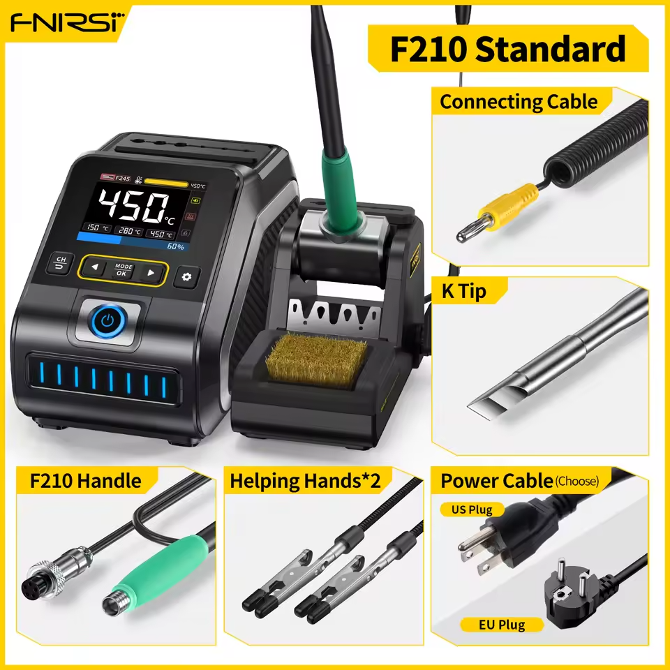 Fnirsi DWS-200 200W F210 Uç Uyumlu  Lehimleme İstasyonu