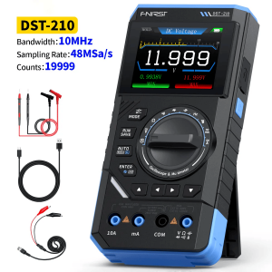 FNIRSI DST-210 3’ü 1 Arada El Tipi Osiloskop + Multimetre + Sinyal Jeneratörü