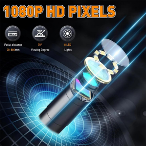 Endeskop Yılan Kamera Boroskop – 4.3'' LCD Ekranlı Full HD 10Mt IP67 Su Geçirmez AE-1010S