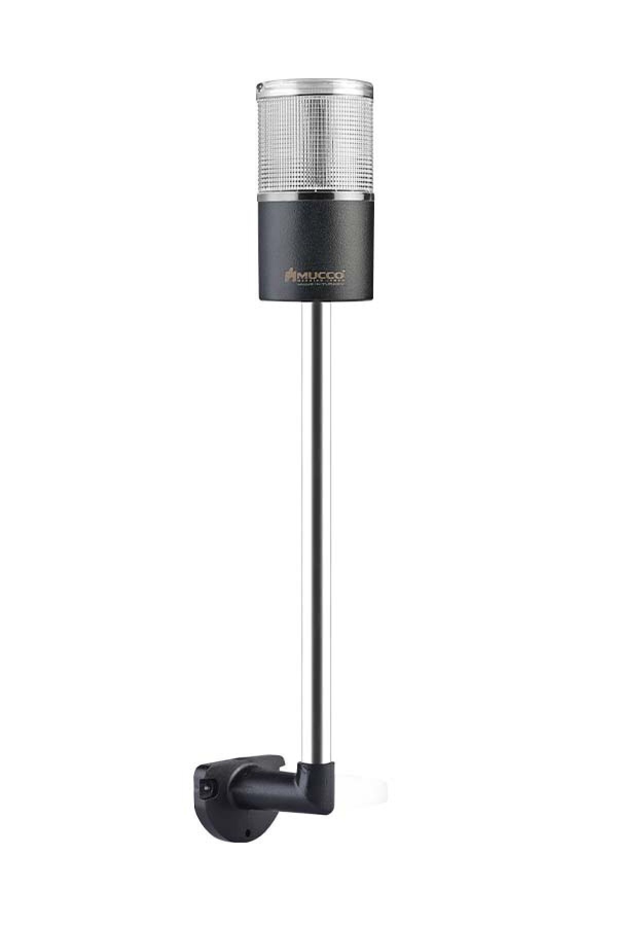 MUCCO SNT-7013-S1-5-L-30U Sabit-beyaz 12-24v Ac/dc, 1 Katlı Işıklı Kolon Duvara Montaj 30cm Ayaklı
