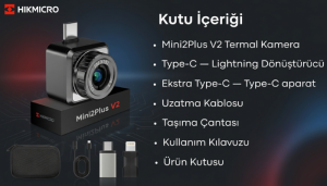 HIKMICRO Mini2Plus V2 Mobil Termal Kamera 256x192 IR , -20°C~400°C, iOS ve Android
