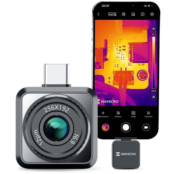 HIKMICRO Mini2Plus V2 Mobil Termal Kamera 256x192 IR , -20°C~400°C, iOS ve Android