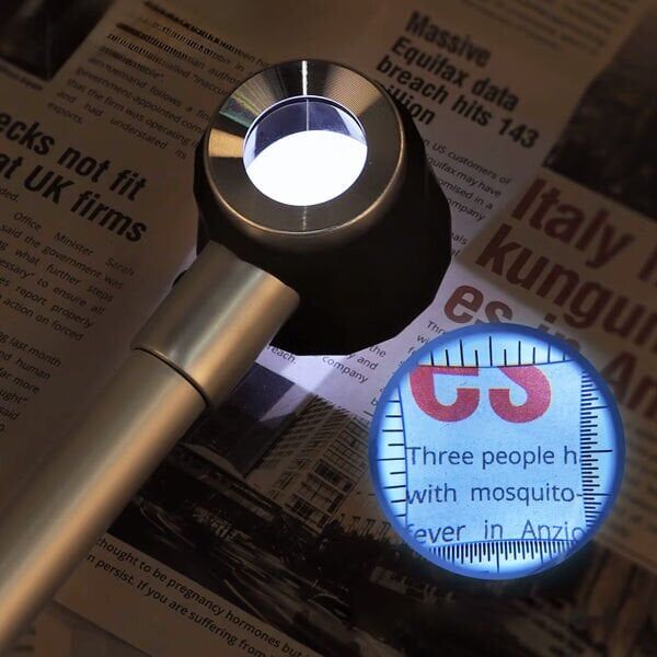 LYK 10x3L Led Aydınlatmalı Pipo Büyüteç