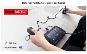HIKMICRO AD21P Akustik Kaçak Tespit Cihazı 7” Dokunmatik Ekran 150~7500Hz