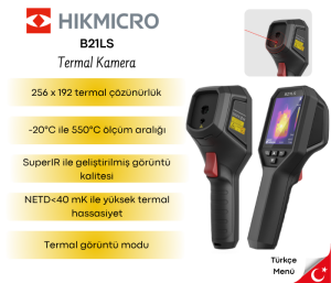 HIKMICRO B21LS El Tipi Termal Kamera 256x192 IR Çözünürlük, -20°C~550°C, Wi-Fi Destekli