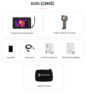 HIKMICRO Pocket2+ML Makro Lensli Termal Kamera 256x192 IR , 25Hz, -20°C~400°C
