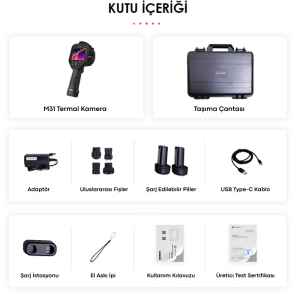 HIKMICRO M31 Termal Kamera 384x288 IR Çözünürlük, SuperIR 768x576, -20°C~650°C