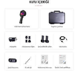 HIKMICRO M20 Profesyonel Termal Kamera 256x192 IR , SuperIR 512x384, -20°C~550°C