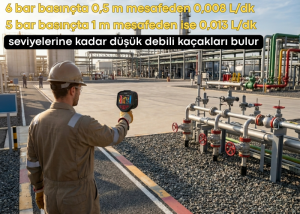 HIKMICRO AI56L Akustik Ses Görüntüleme Kamerası 64 MEMS Mikrofon, 0.3~150 m Algılama