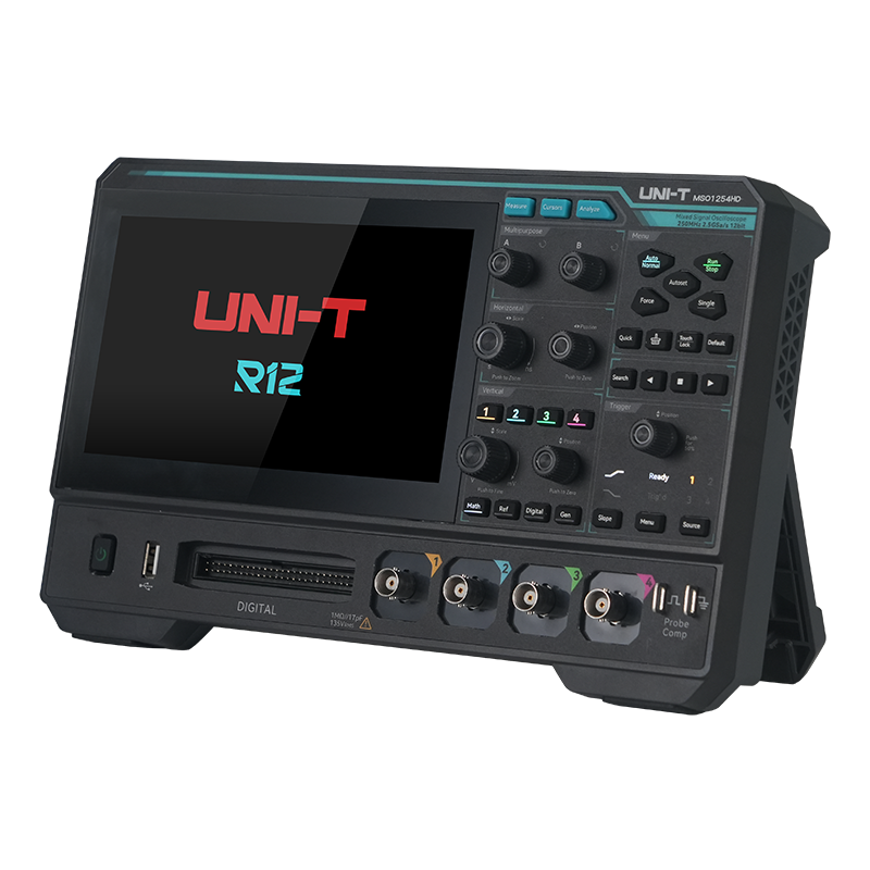 UNI-T MSO1254HD 250 MHz 4 Kanallı 12 Bit Karışık Sinyal Osiloskopu
