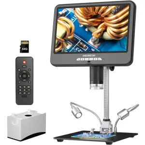 Andonstar AD210S 4K 60FPS HDMI Dijital Lehimleme Mikroskobu 10.1” LCD Ekranlı