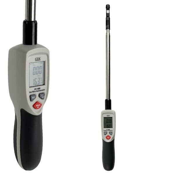Cem Instruments dt-1880 Cem Kızgın Tel Hava Hızı ve Sıcaklık Ölçer Anemometre (Kayıt Özellikli)