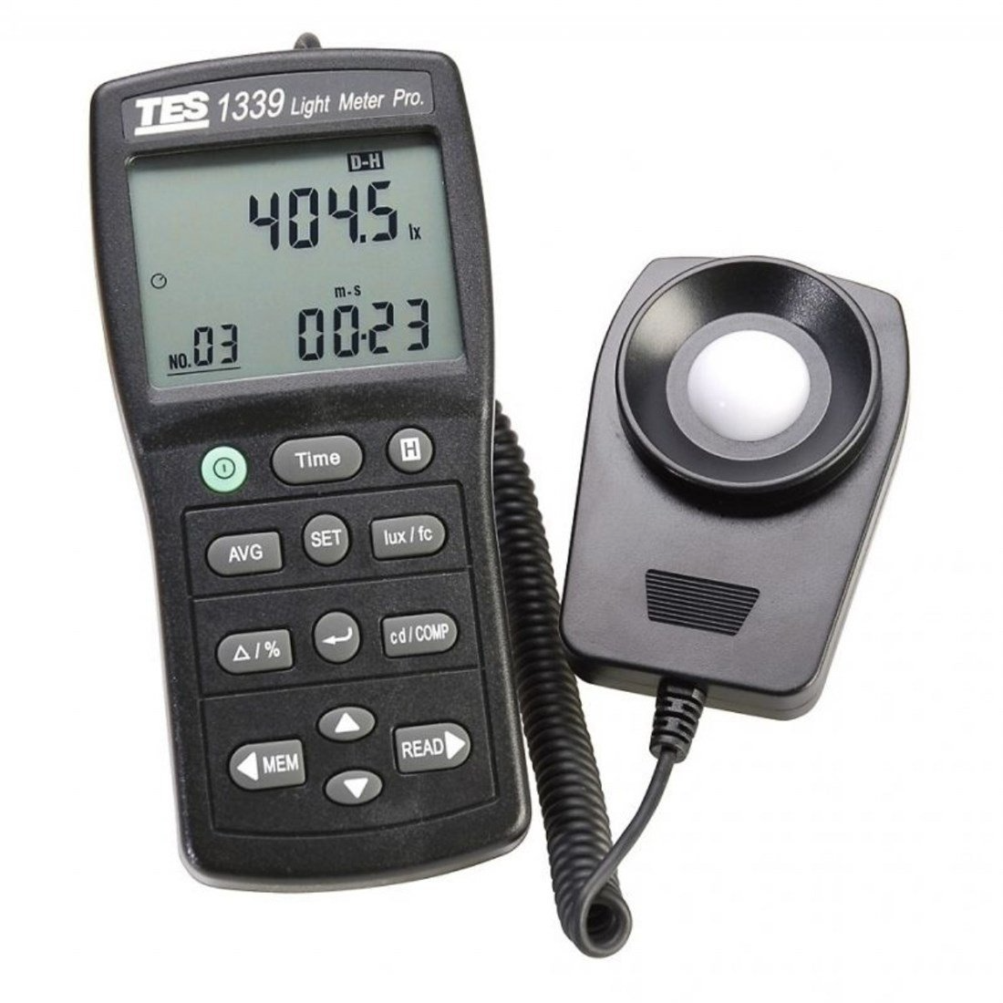 TES 1339 Çift Ekran Luxmetre LCD Işık Ölçer