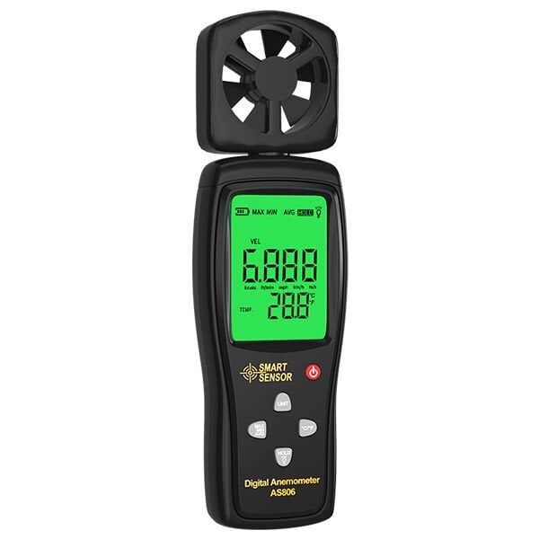 Smart Sensor as806 AS 806 Rüzgar Hızı ve Sıcaklık Ölçer Anemometre