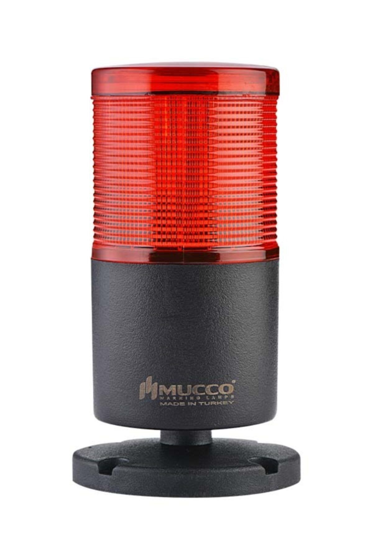 MUCCO SNT-7013-S1-1 1 Katl Sabit Işıklı Kolon 12-24v Ac-dc Snt-7013-f1-Kırmızı