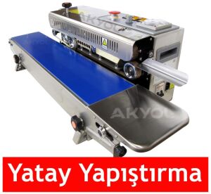 OEM Hualian 770 I YATAY Yürüyen Bantlı Otomatik Folyo ve Naylon Yapıştırma Makinası