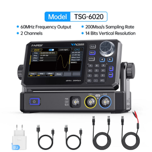 FNIRSI TSG6020 2 Kanallı 60MHz 200MSa/s Fonksiyon Sinyal Jeneratörü
