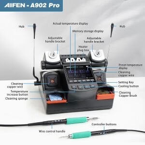 AIFEN A902 Pro Akıllı Lehim İstasyonu
