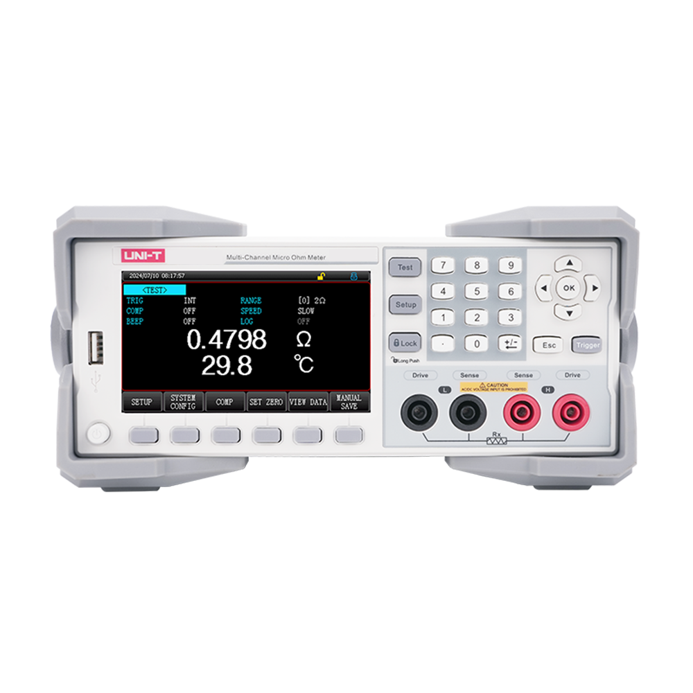 UNI-T UT3515-S10 Mikro Ohmmetre Masa Tipi 1μΩ Çözünürlük RS232 RS485 LAN