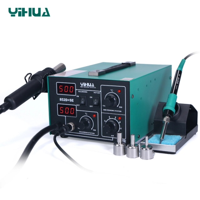Yihua 852D+SE Pump Sıcak Hava Üflemeli Pompalı Havya İstasyonu