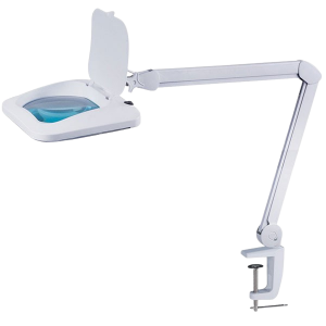 6020 Led Işıklı ´Köşeli Mercekli´ Masaüstü Büyüteç