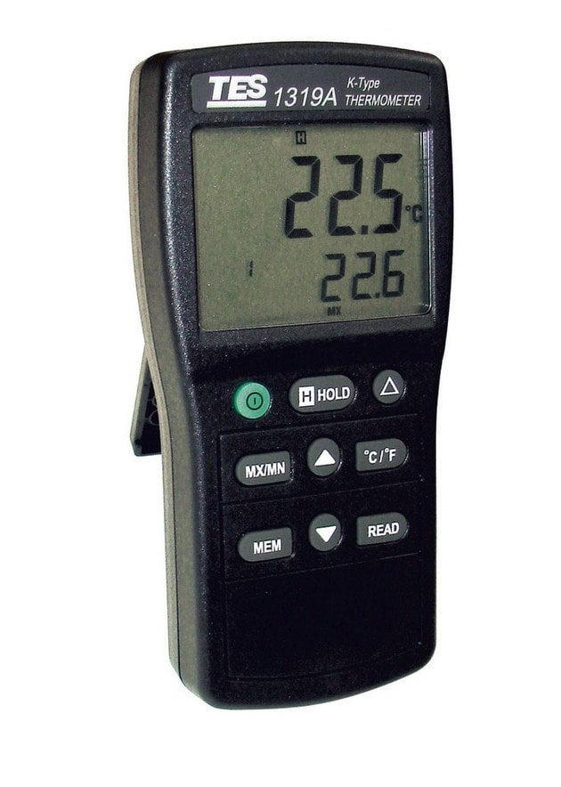 TES-1319A Tip‑K Dijital Termometre (150 Kayıt Hafıza)